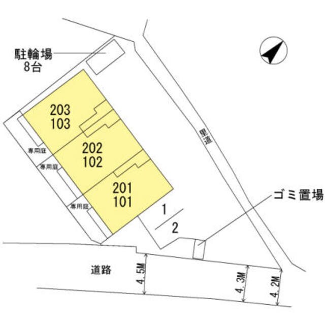 リバーサイド響の物件外観写真
