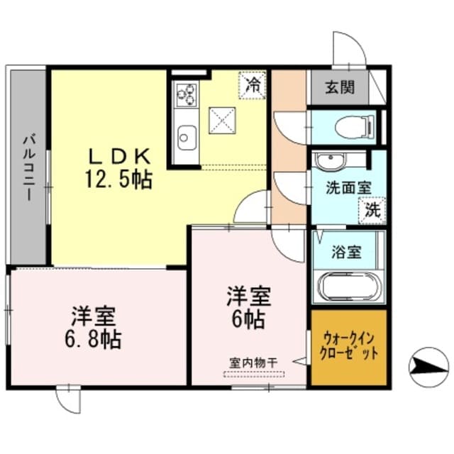 Crestia東園田の物件間取画像