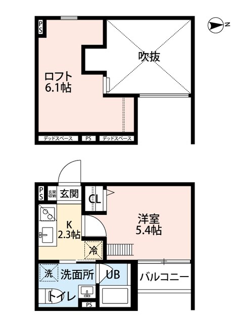 クレア瓦宮の物件間取画像