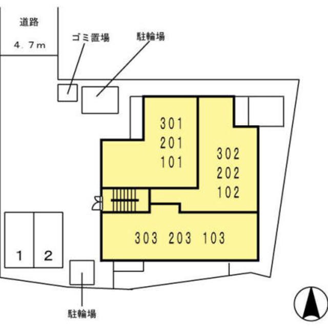 フラハの物件外観写真
