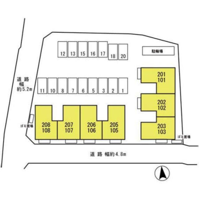 Espoir土谷　A棟の物件外観写真