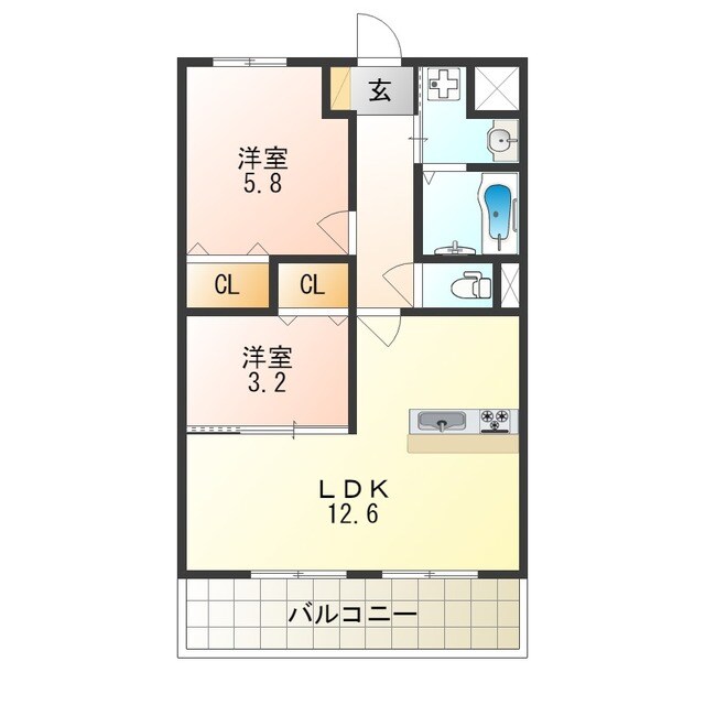 バンクの物件間取画像