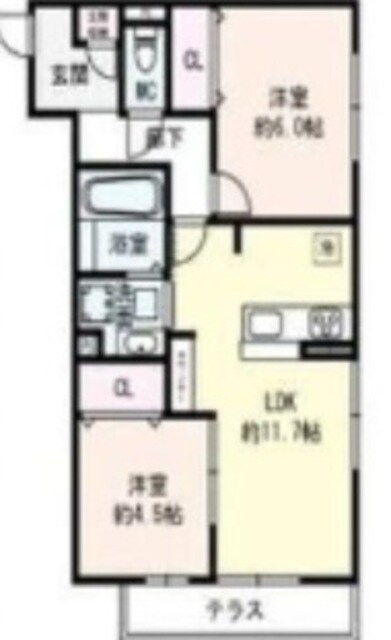 Flat Comfy 豊中の物件間取画像