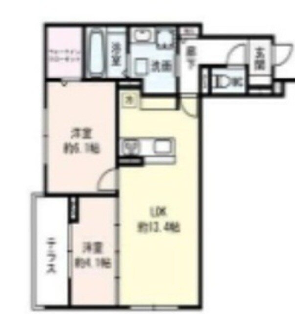 Flat Comfy 豊中の物件間取画像