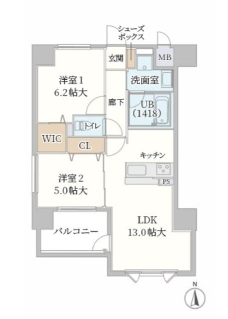 ティマー・レジデンシィ塚口の物件間取画像