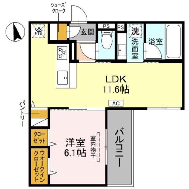 VIVRE立花の物件間取画像