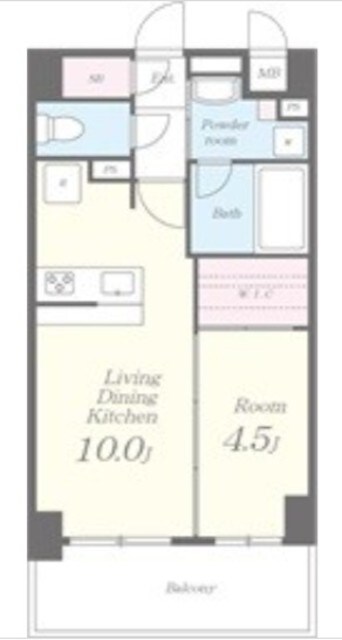 フランディル･オーラ江坂の物件間取画像