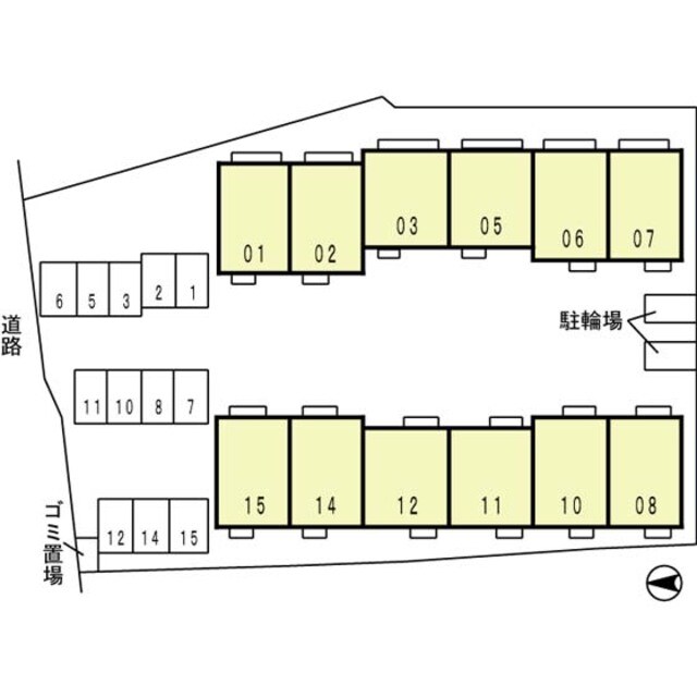 シェルクレール　A棟の物件外観写真