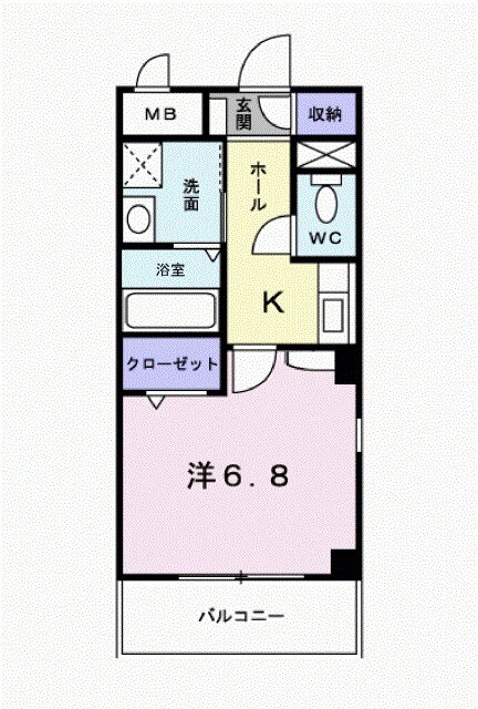 ヴィラ甲東園の物件間取画像
