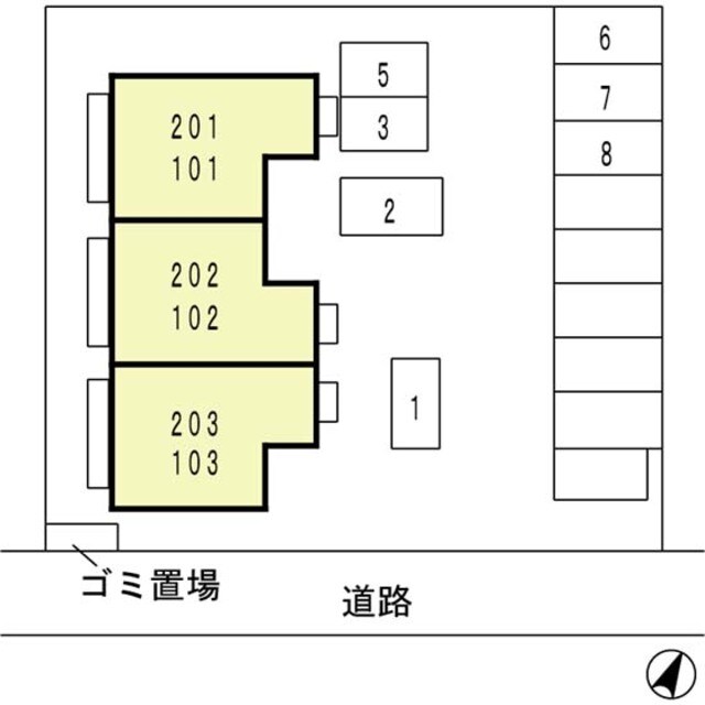 プリシェールの物件外観写真