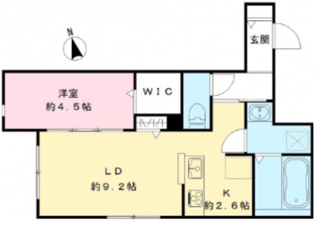 オリビア苦楽園の物件間取画像