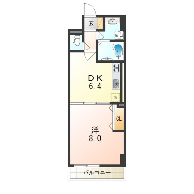 ハックベリー茨木南の物件間取画像