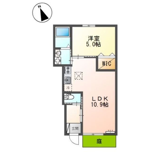 （仮称）吹田市清和園町新築アパートの物件間取画像