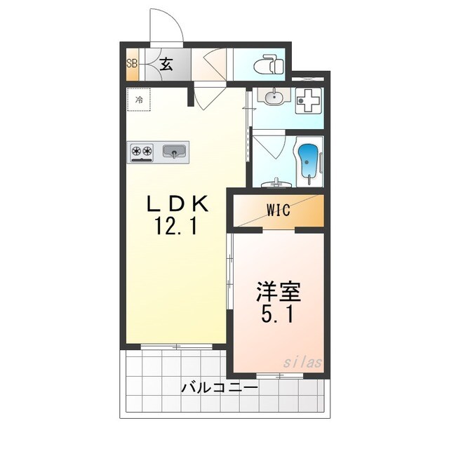 モクシオン大阪ベイの物件間取画像