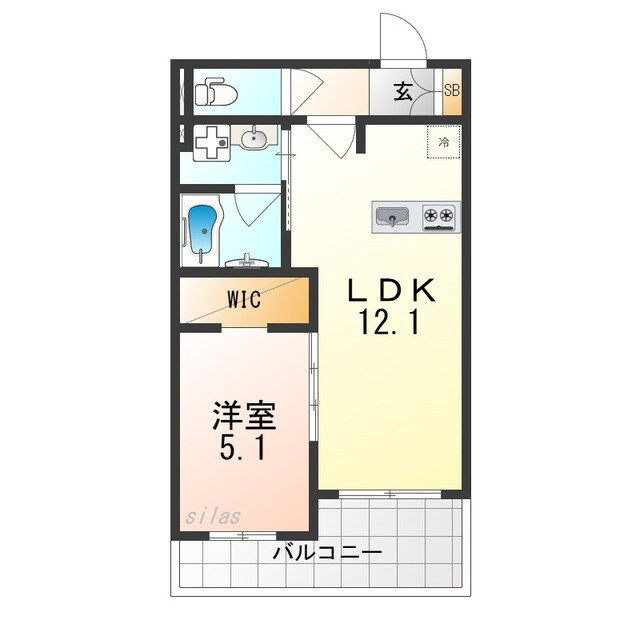 モクシオン大阪ベイの物件間取画像