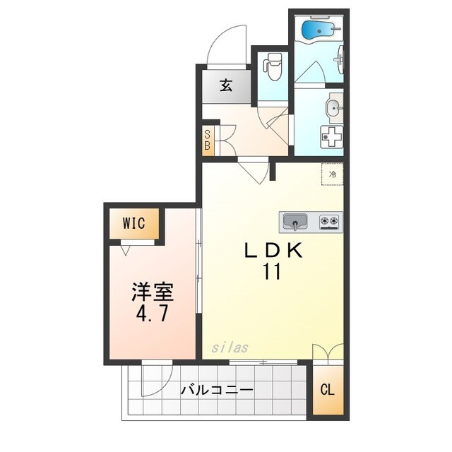 モクシオン大阪ベイの物件間取画像