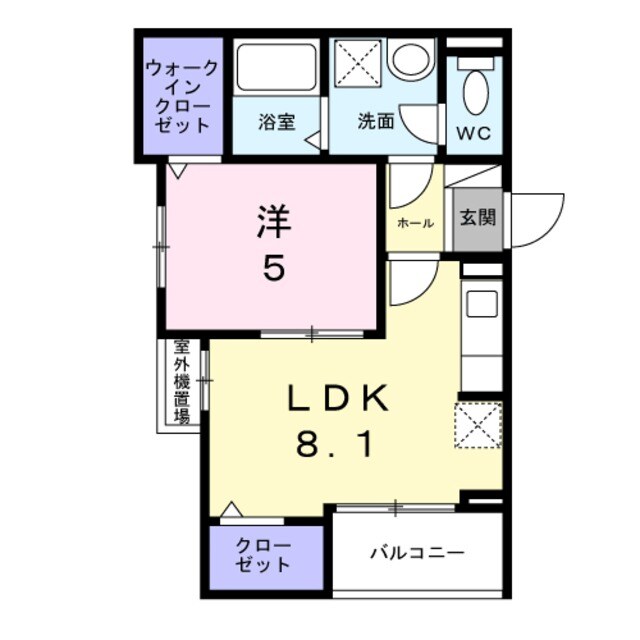 コネホ１３６の物件間取画像