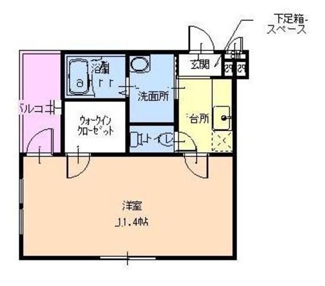 フジパレス山之内の物件間取画像