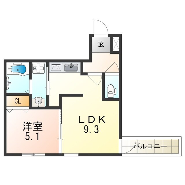 フジパレス井高野駅南の物件間取画像