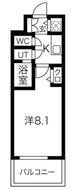 大阪WESTレジデンスの物件間取画像