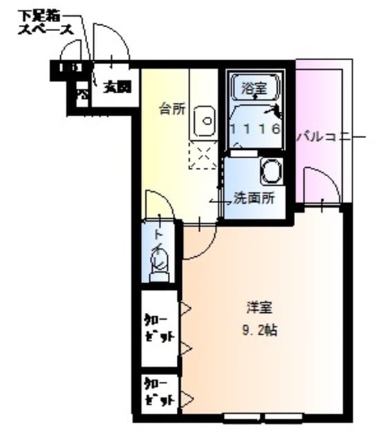 フジパレス長居Ⅲ番館の物件間取画像