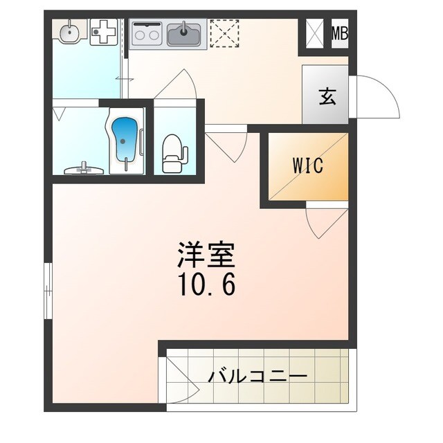 フジパレス津門中央公園Ⅱ番館の物件間取画像