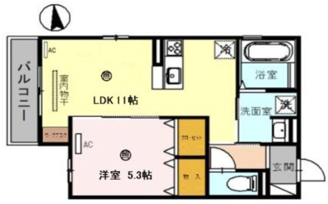 サライ武庫之荘の物件間取画像