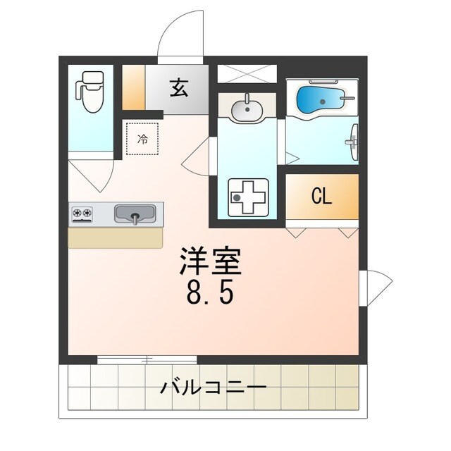 リアコート石橋の物件間取画像