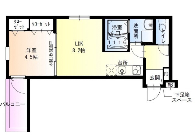 フジパレス武庫之荘東Ⅱ番館の物件間取画像