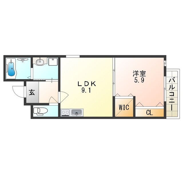 チェリーブロッサムⅤ番館の物件間取画像