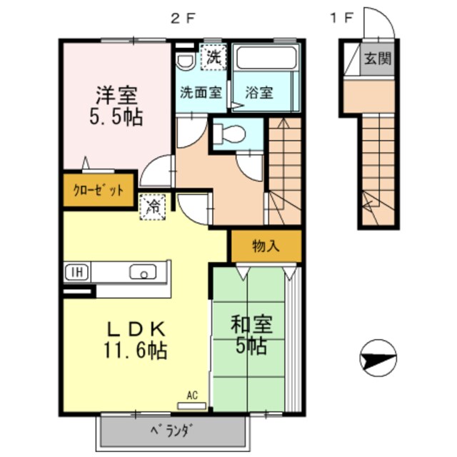 アルモニーアFの物件間取画像