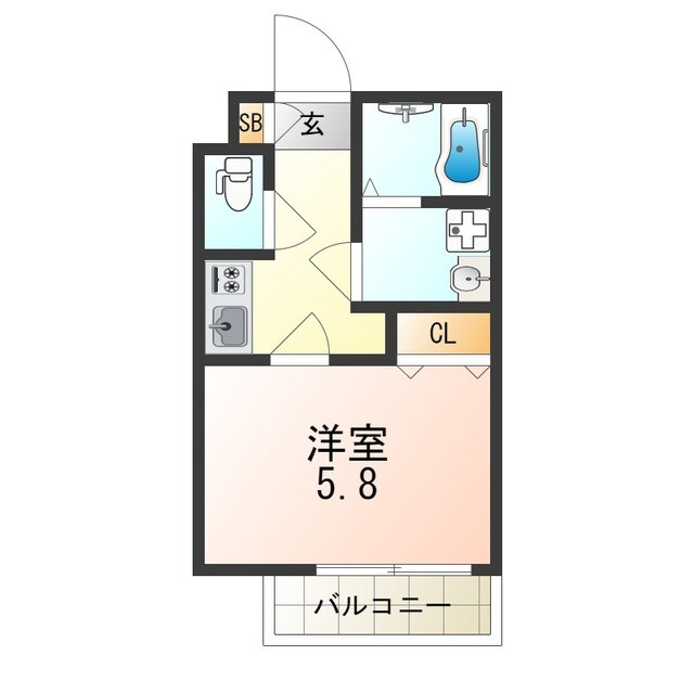 プレミール石橋の物件間取画像