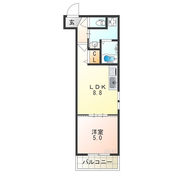 フジパレス西住之江Ⅰ番館の物件間取画像
