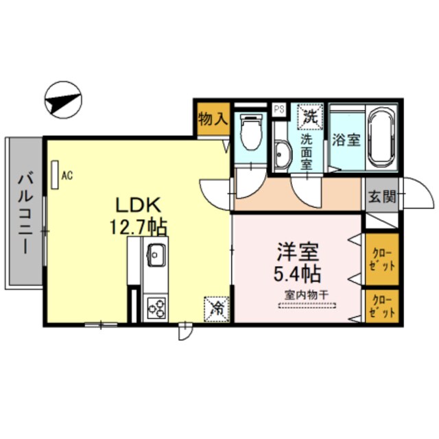 ＣＬＡＩＲの物件間取画像