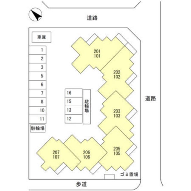 D-room中州の物件外観写真