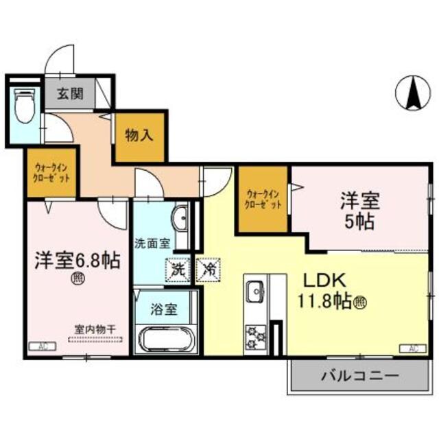 エテルノ塚口の物件間取画像