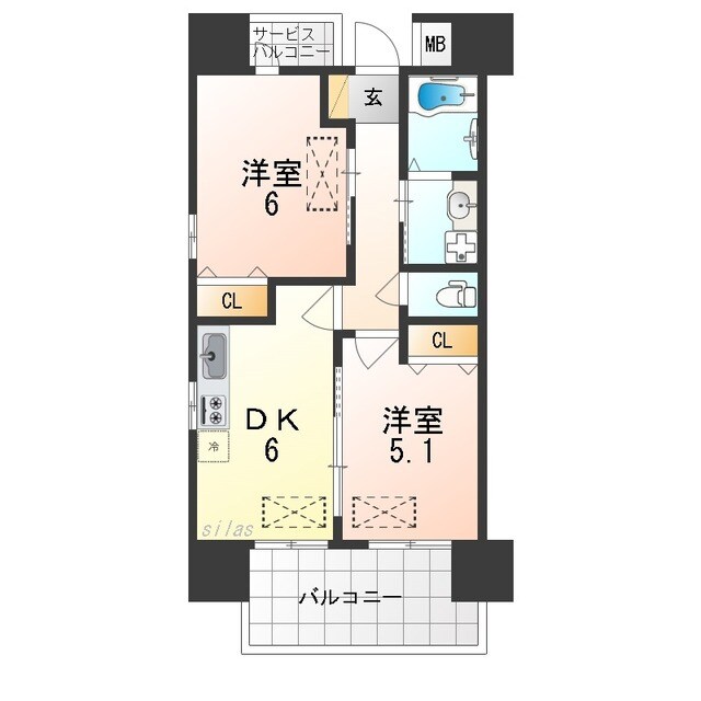 スプランディッド池田の物件間取画像