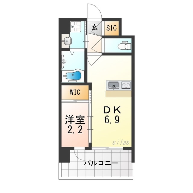 セレニテ十三ミラクの物件間取画像