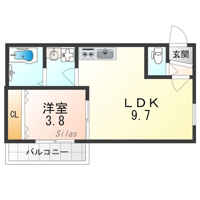 Halu豊中の物件間取画像