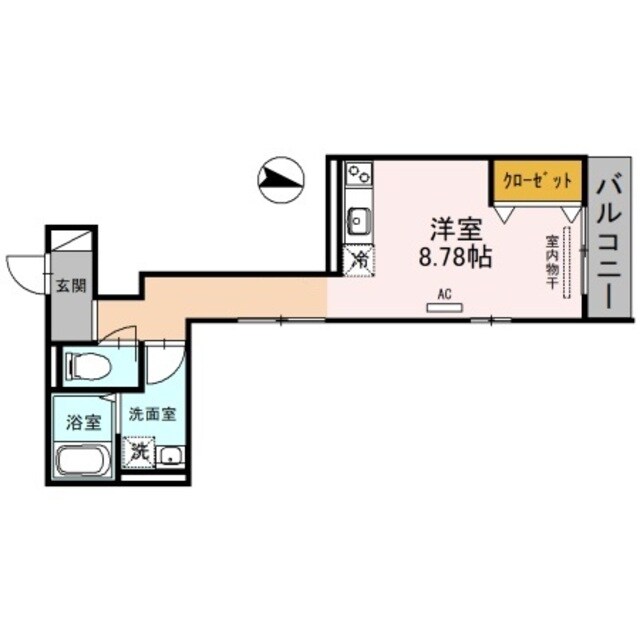 スカイコート鶴橋の物件間取画像