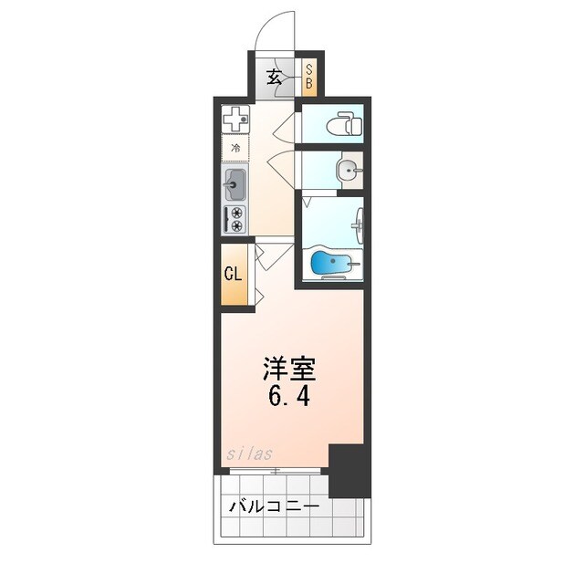 住之江公園レジデンスの物件間取画像