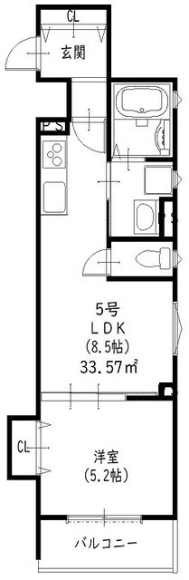 クリエオーレ曽根南町の物件間取画像