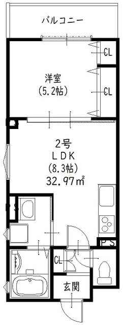 クリエオーレ曽根南町の物件間取画像