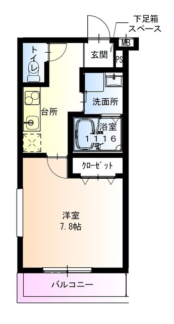 フジパレスだいどう豊里Ⅱ番館の物件間取画像