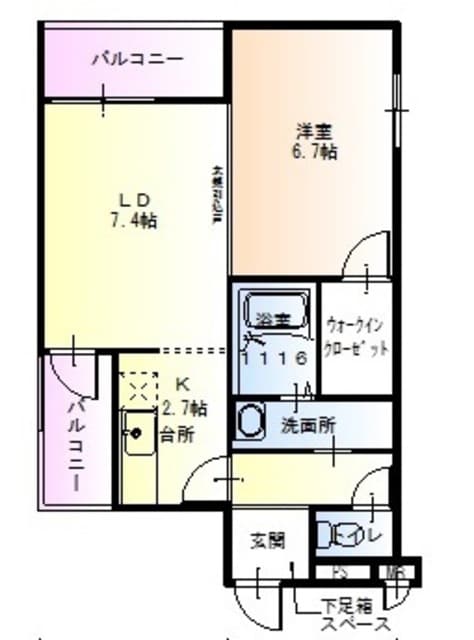 フジパレス皐月EASTの物件間取画像