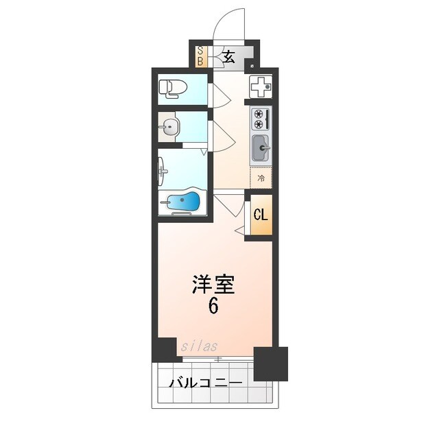 プレサンス西九条シティベイの物件間取画像