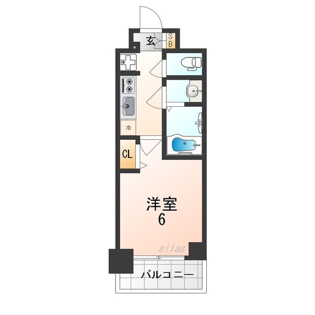 プレサンス西九条シティベイの物件間取画像