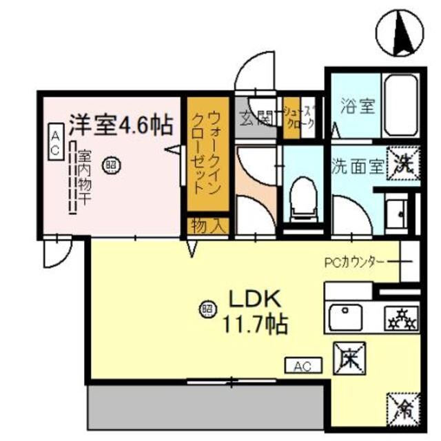 アリビオ蛍池の物件間取画像