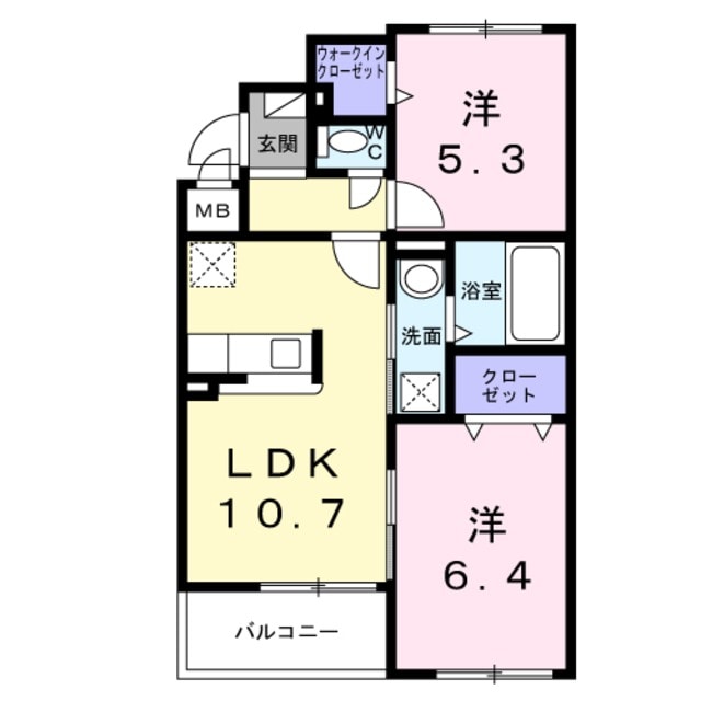 アーバンリオグランデ池田の物件間取画像