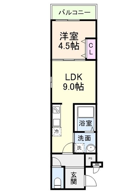 フジパレス西宮西福町Ⅱ番館の物件間取画像